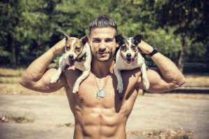 筋肉と犬